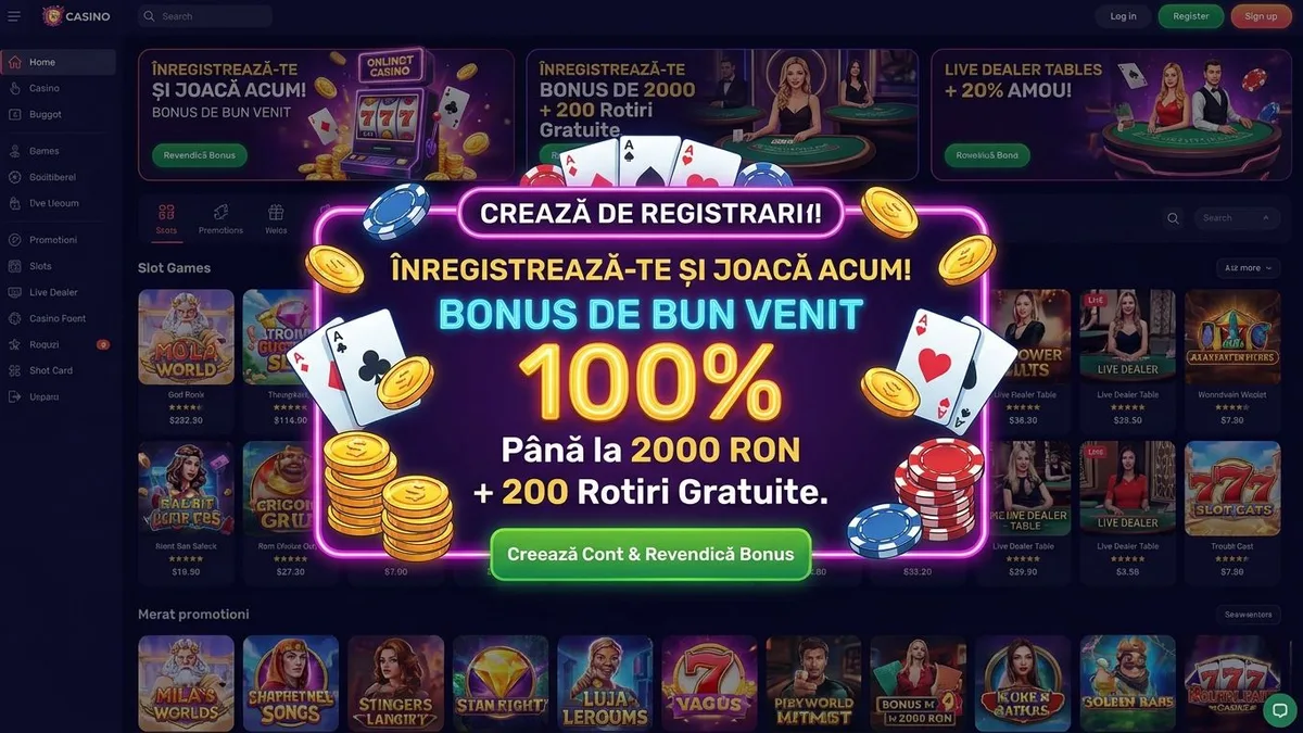 Înregistrare cu bonus